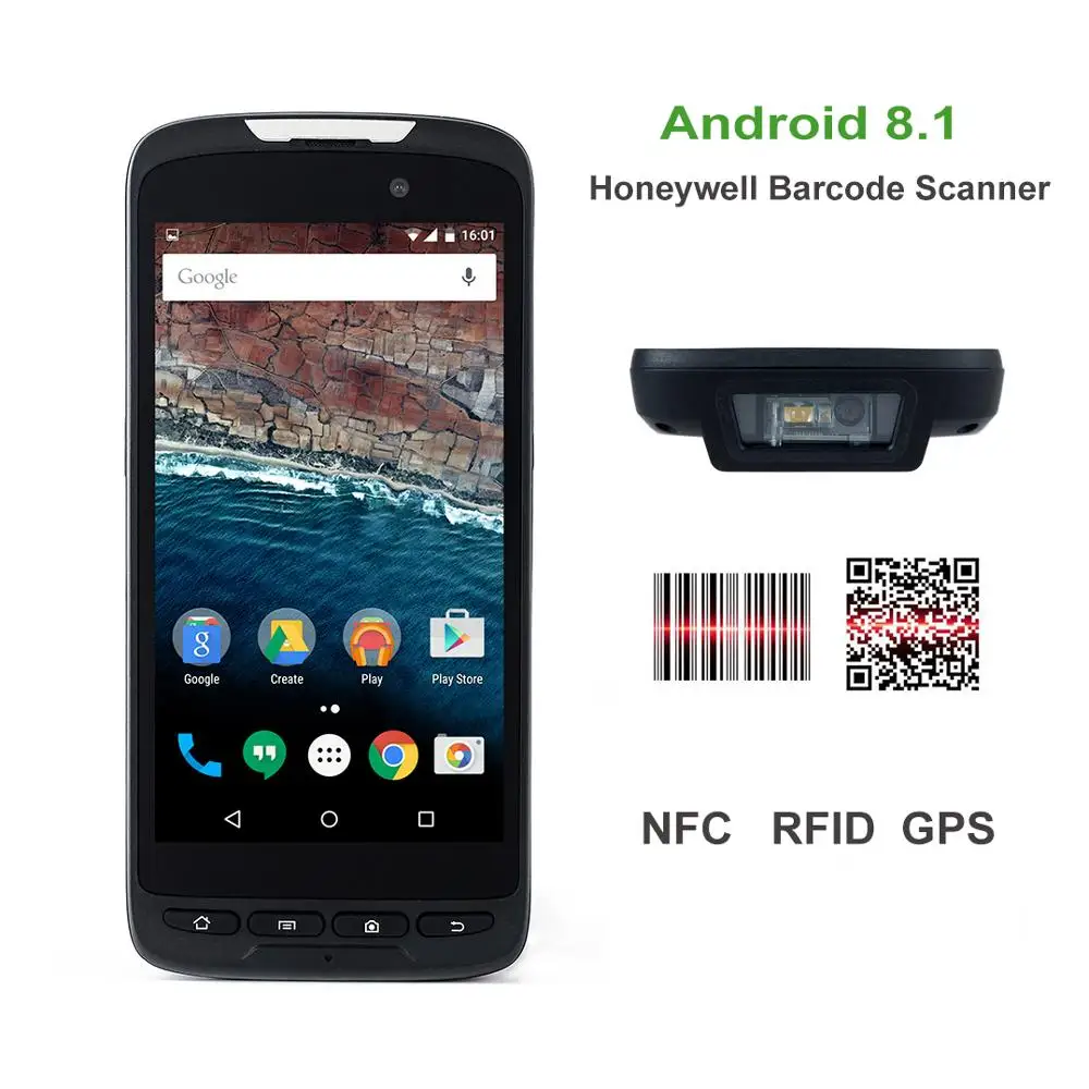 4G сеть IP65 Прочный беспроводной NFC считыватель Ручной 2D сканер штрих-кода с