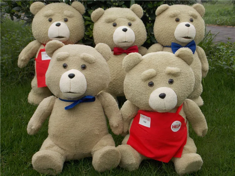 Оригинальный супер качество Тэд медведь милый мягкий фильм мультфильм чучела