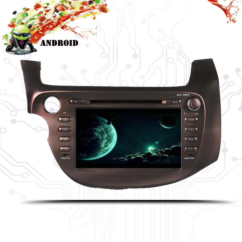 Android 9 0 Восьмиядерный 1024*600 Подходит для HONDA Fit JAZZ LHD RHD 2007 2008 2012 13 автомобильный dvd