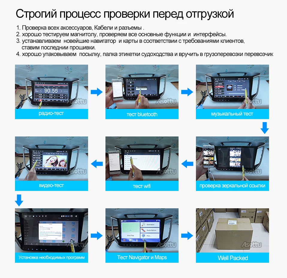 Автомобильный dvd-плеер Asottu HY301 2G android 9,0 PX30 1024*600 для HYUNDAI IX25 CRETA gps стерео автомобильный мультимедийный плеер dvd