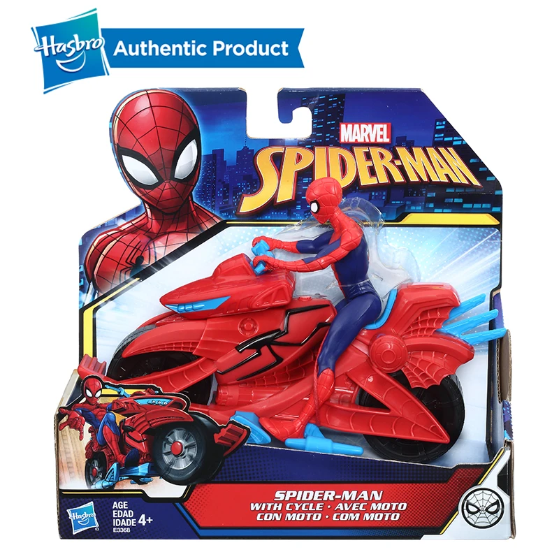 Hasbro Marvel Фигурка Человека-паука с велосипедные игрушки для детей в возрасте 4 лет и