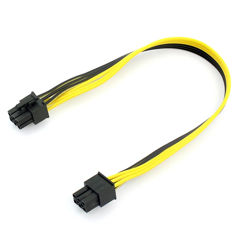 Мини-лучший кабель PCI-E PCIE PCI-Express 6P от Male до 6Pin графическая видеокарта Power Cabo 50 см