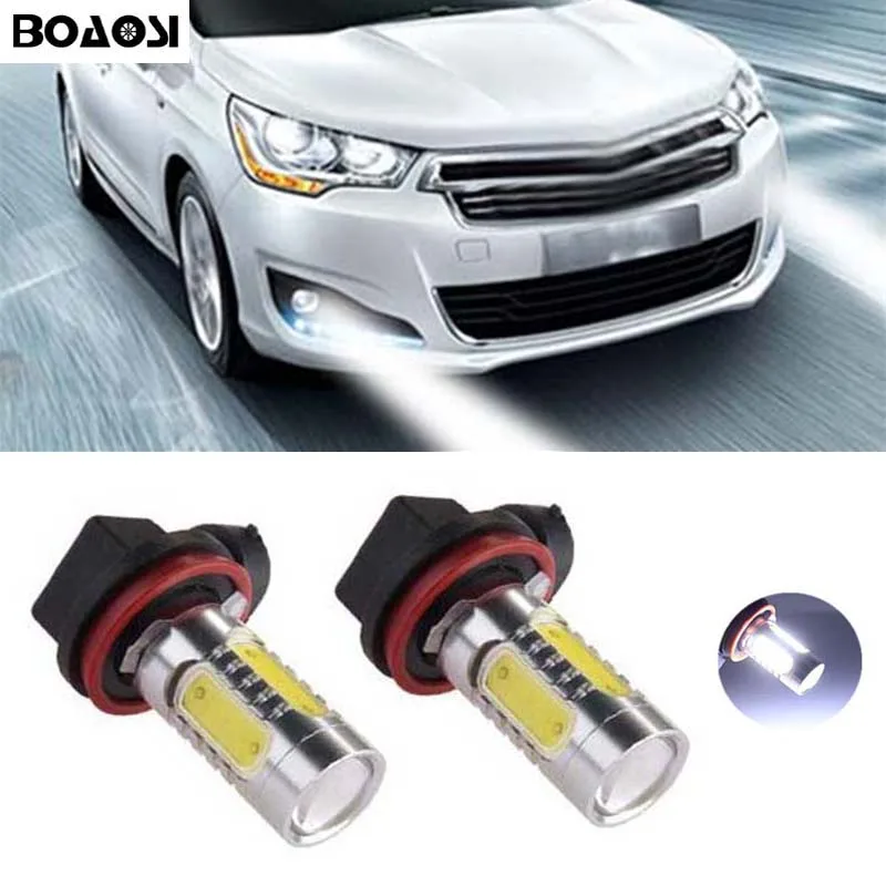 Автомобильные противотуманные фары BOAOSI 2x H8 H11 LED 7 5 Вт COB для citroen c2 c4 c4l c5 triumph |