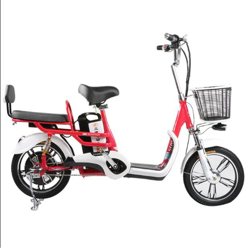 Новый компактный 48В Электрический велосипед для женщин и взрослых два человека