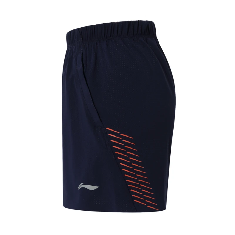 Li-Ning мужские шорты для бега обычная посадка 87% нейлон 13% спандекс подкладка