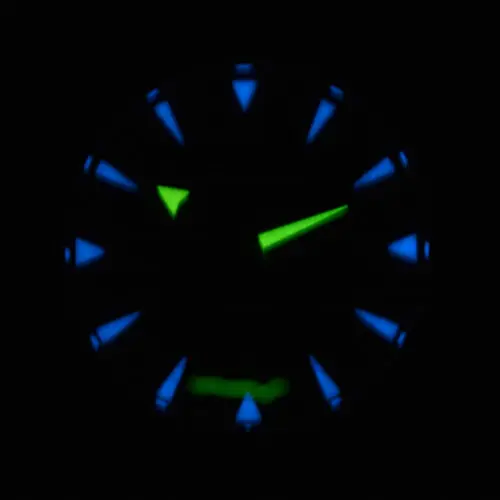 41 мм Мужские часы с сапфировым стеклом светящийся черный циферблат нейлоновый