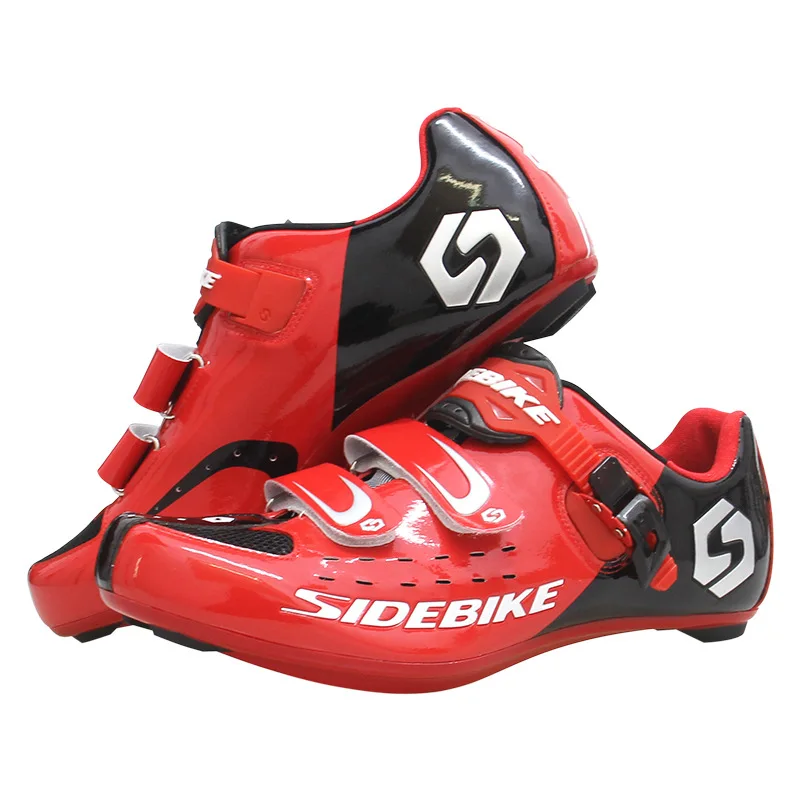 SIDEBIKE/Мужская обувь для дорожного горного велосипеда; Нескользящая дышащая обувь для велоспорта; обувь для триатлона MTB; спортивная обувь с липучкой