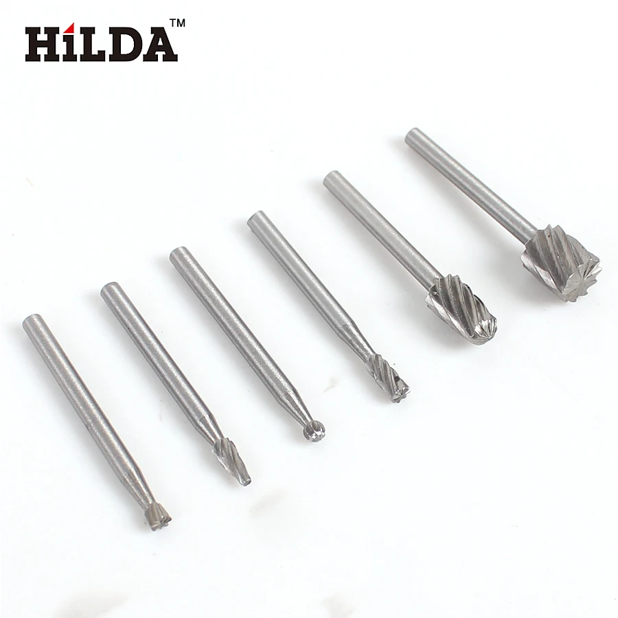 HILDA 6 шт. набор мини Сверл из HSS вращающийся инструмент в стиле Dremel для