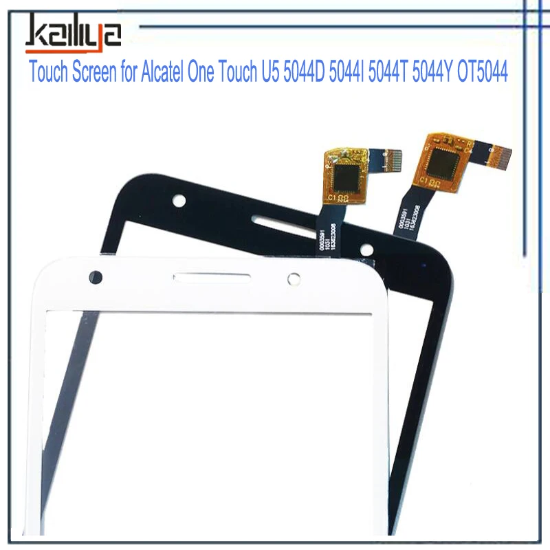 Для Alcatel One Touch U5 5044D 5044I 5044 т 5044Y OT5044 5 0 ''черный белый цвет Сенсорный экран + ЖК