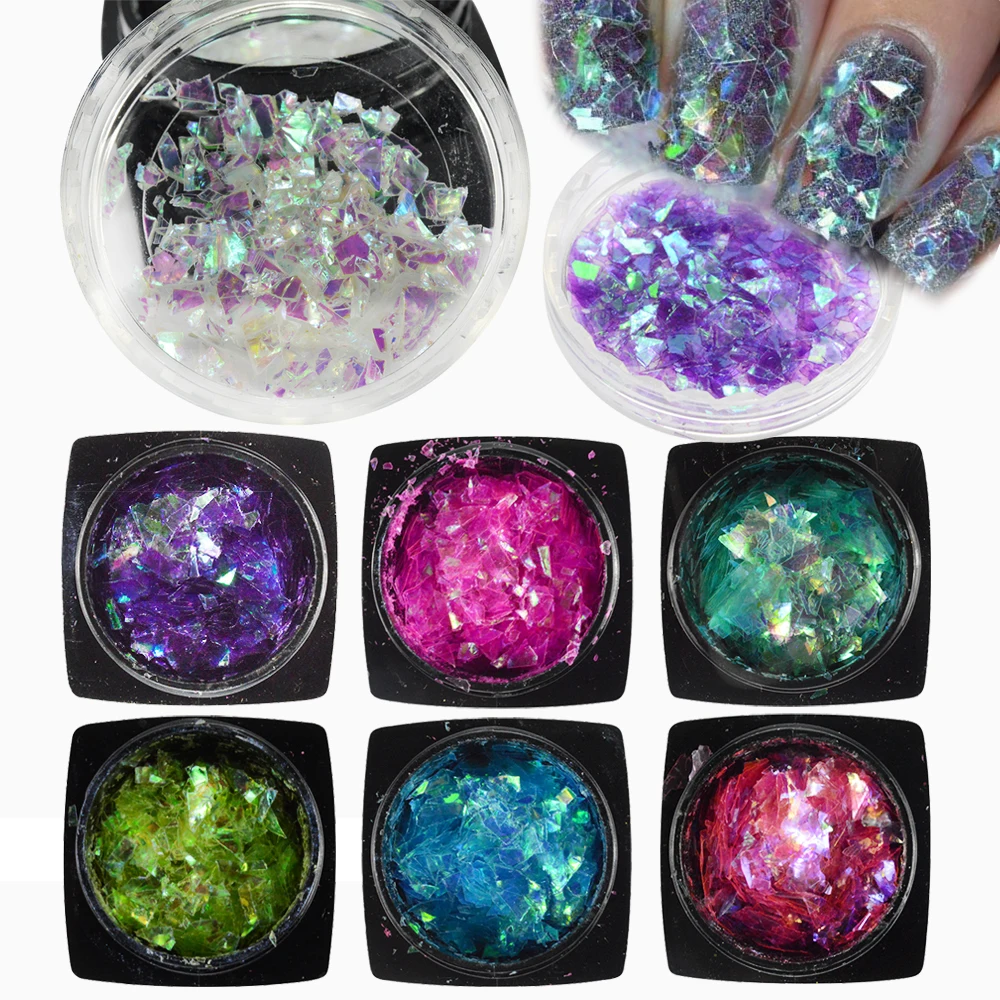 Сладкий тренд 1 бутылка прозрачный блестящий наконечник для Ногтей Сияющий