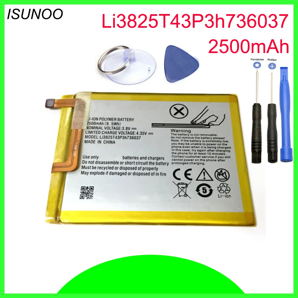Аккумулятор ISUNOO LI3825T43P3H736037 для zte BV0720/для zte Blade A2/для zte Blade V7 Lite Dual SIM Аккумуляторы для мобильных телефонов+ Инструменты