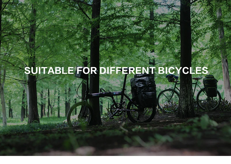 WEST BIKING 75л MTB велосипедная Сумка-переноска задняя стойка велосипедная Сумка на багажник, багаж Pannier 3 в 1 велосипедная двухсторонняя задняя Сумка