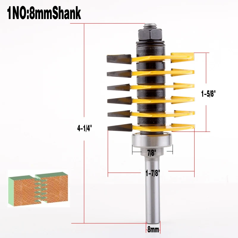 1 шт. насадка для фрезерного станка 8 мм хвостовик 1/2 дюйма|router bit|joint router bitjoint |