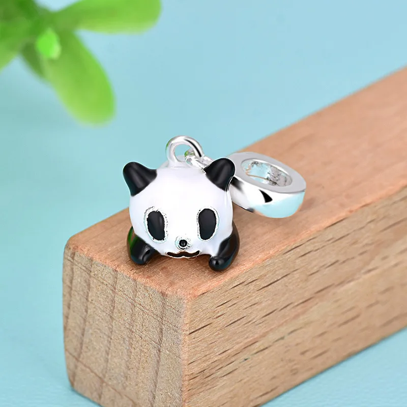 925 серебряные эмалированные Подвески DIY ювелирные изделия для женщин браслеты