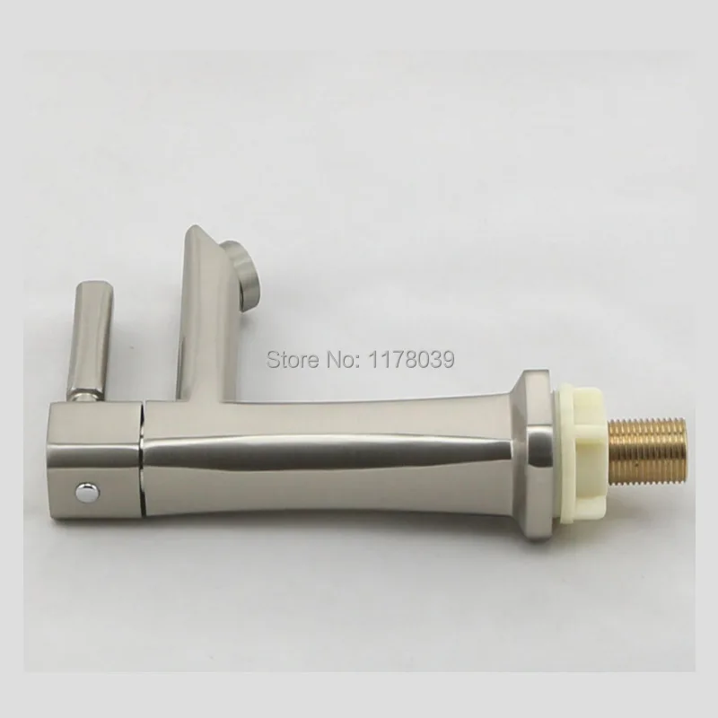 Смеситель для раковины из нержавеющей стали 304 кран с одним отверстием смеситель ванной комнаты одной