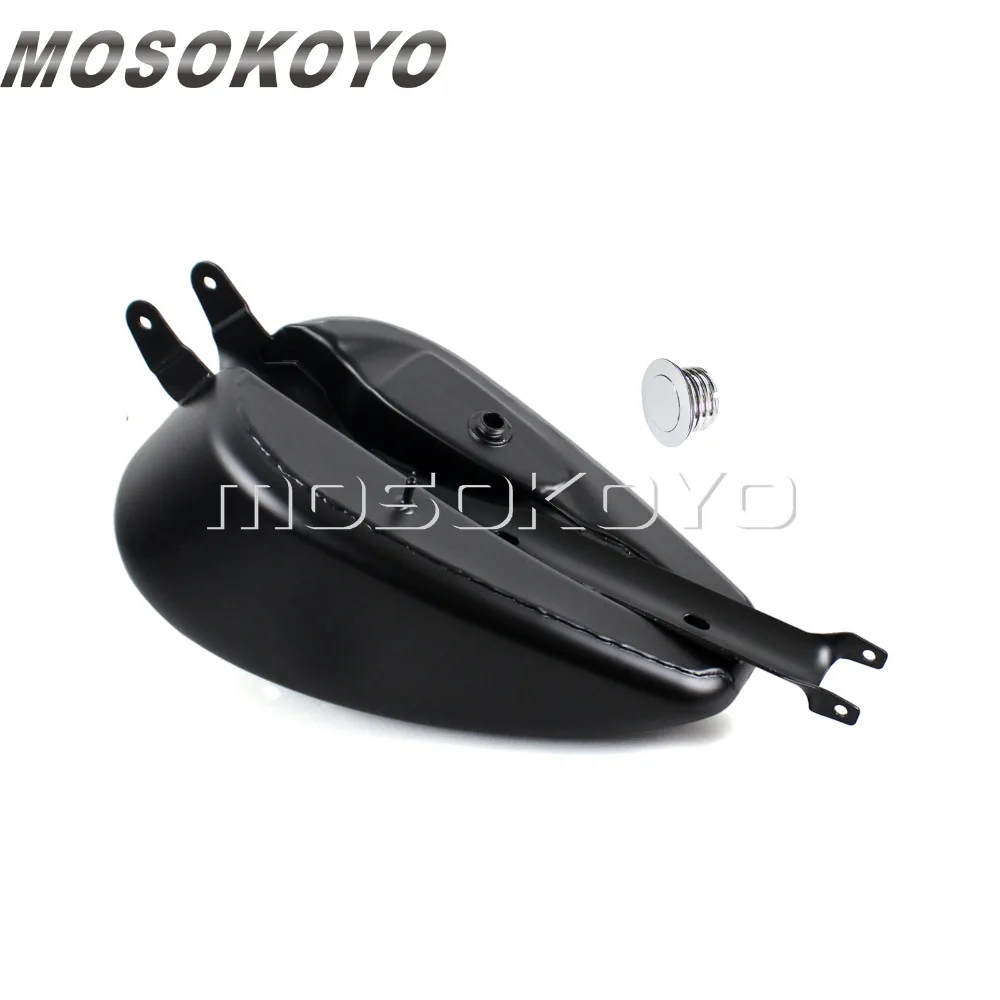 3 Гал EFI XL бак мотоцикла черные топливные баки для Harley Sportster Custom Superlow Iron 883 1200 XL883 XL1200