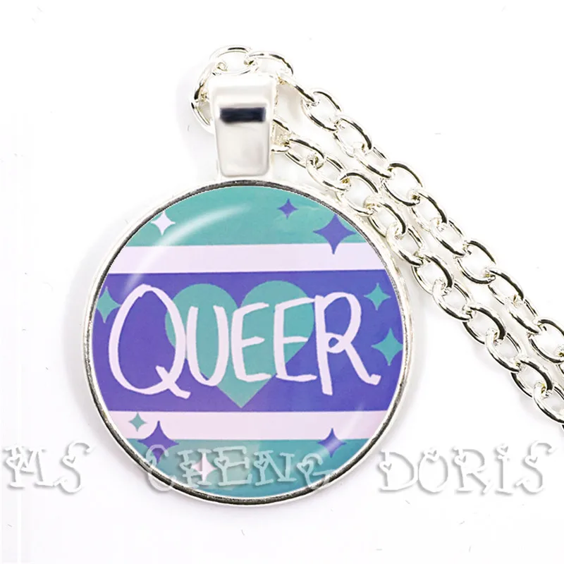 Ожерелье Bi Pride с подвеской из ЛГБТ гипоаллергенное ювелирное изделие для геев