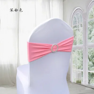 

100 Spandex Ventes chaudes Ceintures En Gros Argent Noir Pourpre Rose Or Chaise Ceintures Bandes Tissu Mariage Couvercle
