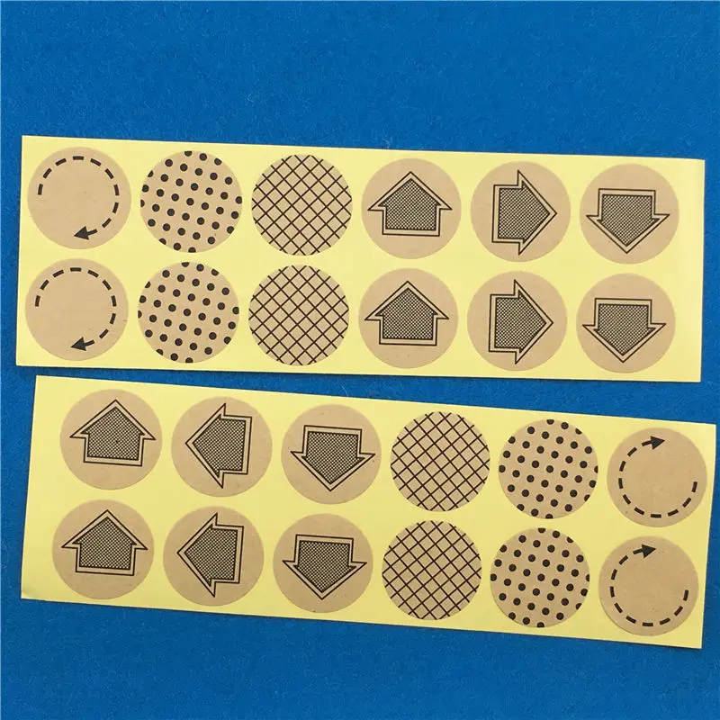 100Pcs/Lot Arrows Indicate Dots Round Self-Adhesive Paper Sticker For Luggage Bags Embellishment Label Sealing DIY New Stickers | Дом и сад