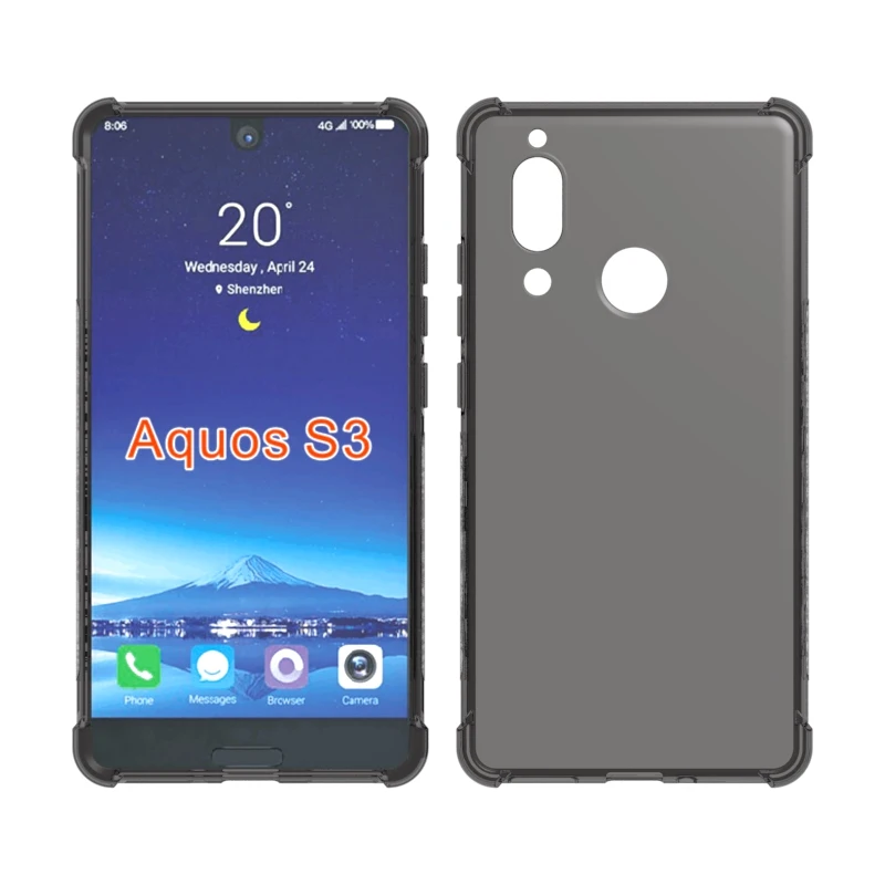 Прозрачный Противоскользящий противоударный Прочный гибкий мягкий чехол из ТПУ