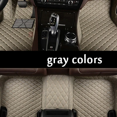 GRAY Индивидуальные автомобильные коврики для автомобиль Фольксваген-шаран для Phaeton и Touareg Passat CC всепогодный 3D автомобильный Стайлинг идеально подходят ковры - Color Name: GRAY