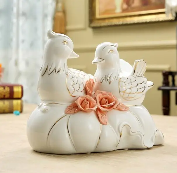 24cm Ceramic enamel ornaments creative modern minimalist living room home decoration | Дом и сад