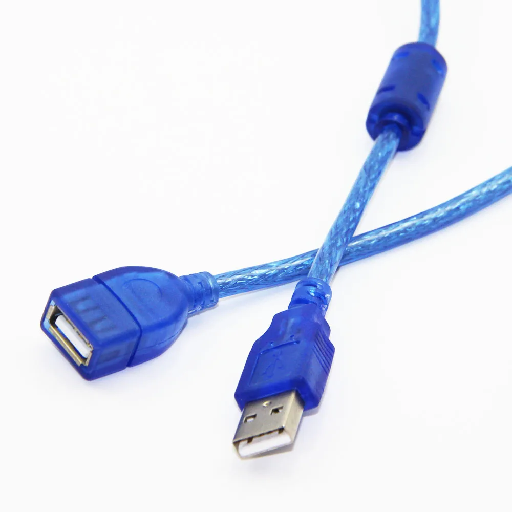 Bochara USB 2 0 Удлинительный кабель штекер гнездо M/F двойное экранирование (фольга +