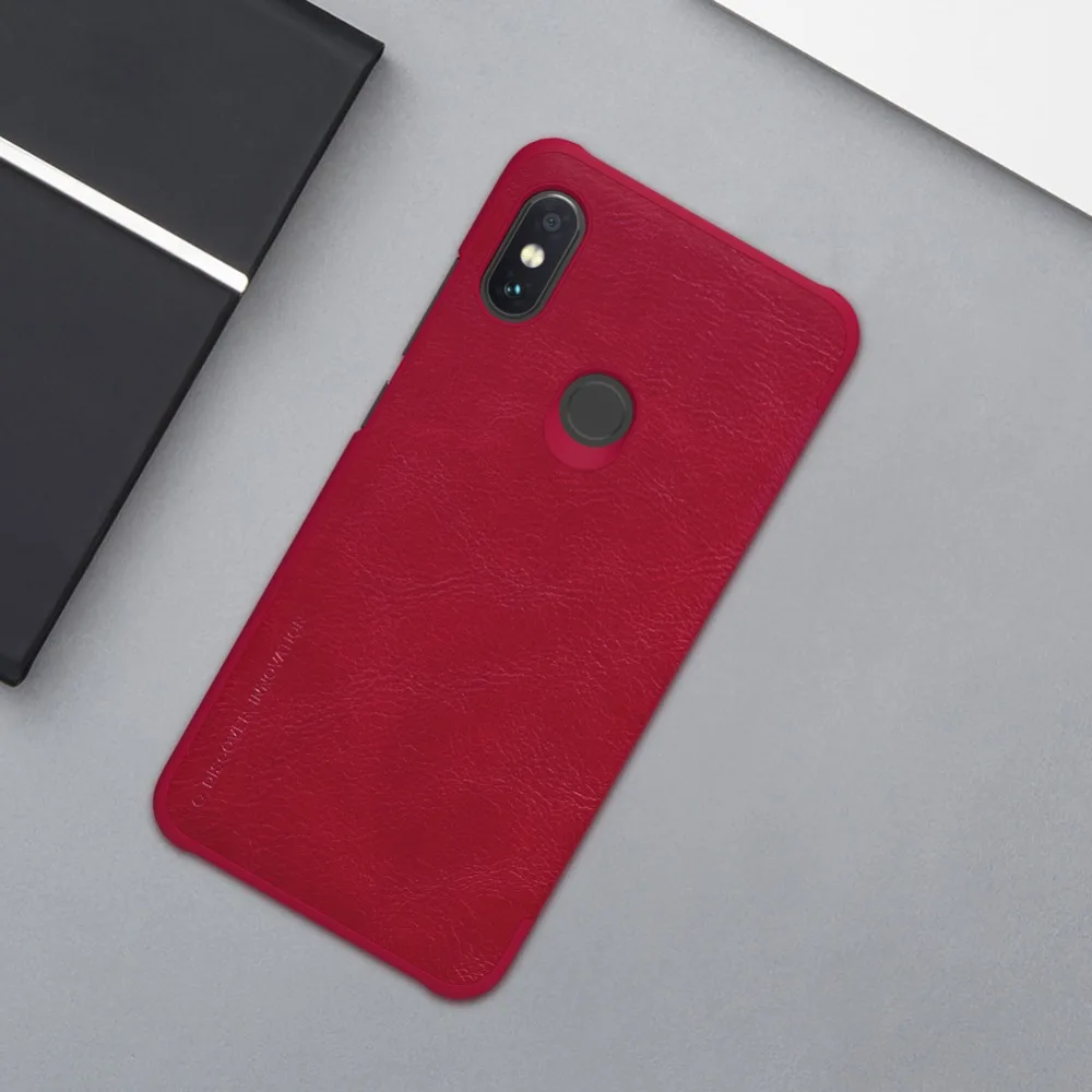 Кожаный флип-чехол Nillkin для Xiaomi Redmi Note 7 6 Pro Qin Роскошный чехол телефона с