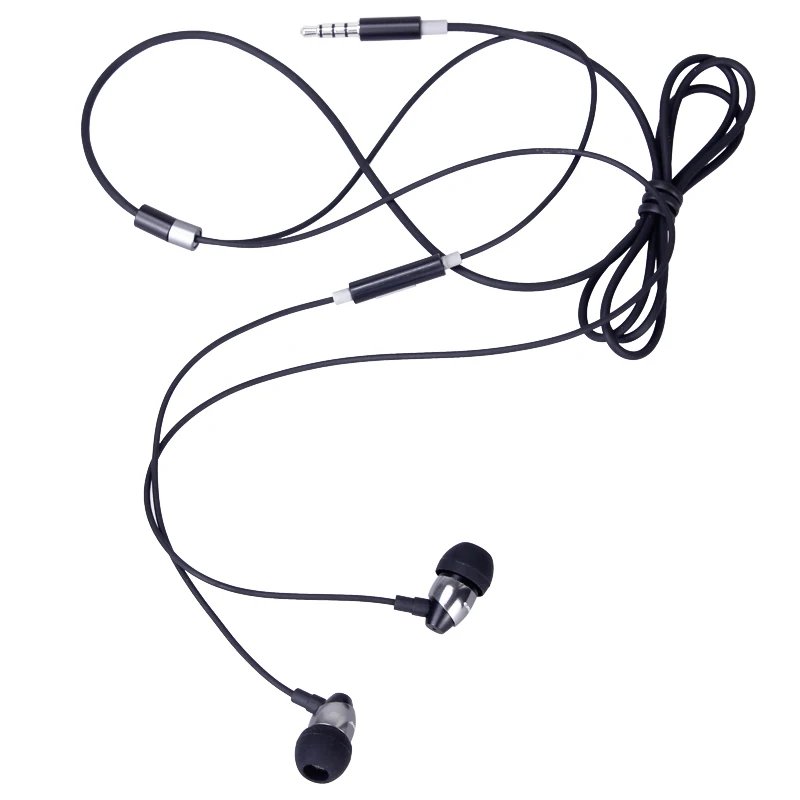 EASEYES Металл Стерео Наушники В Ухо Провод Управления С Микрофоном 3.5 мм
