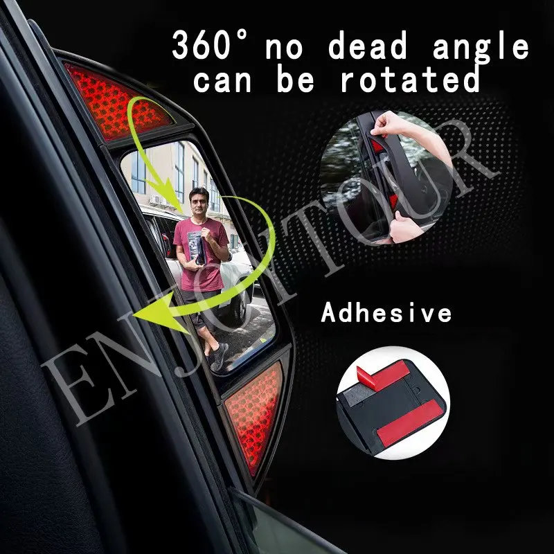 Двухрядное зеркало заднего вида без слепых зон B pillar для Honda Odyssey Stepwgn Accord Amaze Brio City