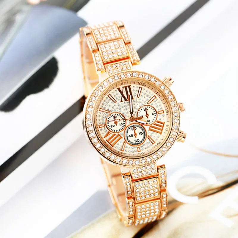 2019 Горячая розовое золото часы для женщин браслет водонепроницаемые erkek коль saati