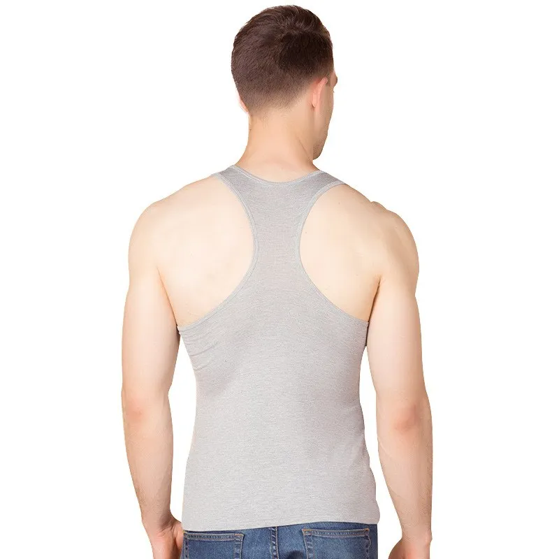 Модный высокоэластичный майка размера плюс XXXL мужской жилет из модала 7XL летние