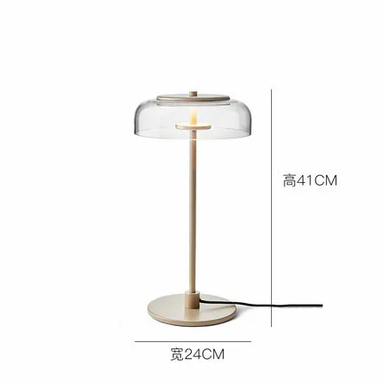 Table lamp Современный из прозрачного стекла Светодиодный Настольные лампы художественное украшение спальни гостиной настольный светильник прикроватный светильник Lamparas - Цвет абажура: Table lamp