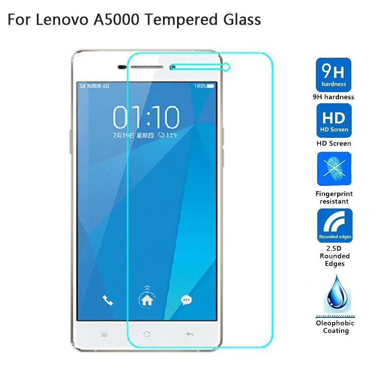 Закаленное стекло для Lenovo A5000 A 5000 защитная пленка экрана бриллиантов 9H 2.5D
