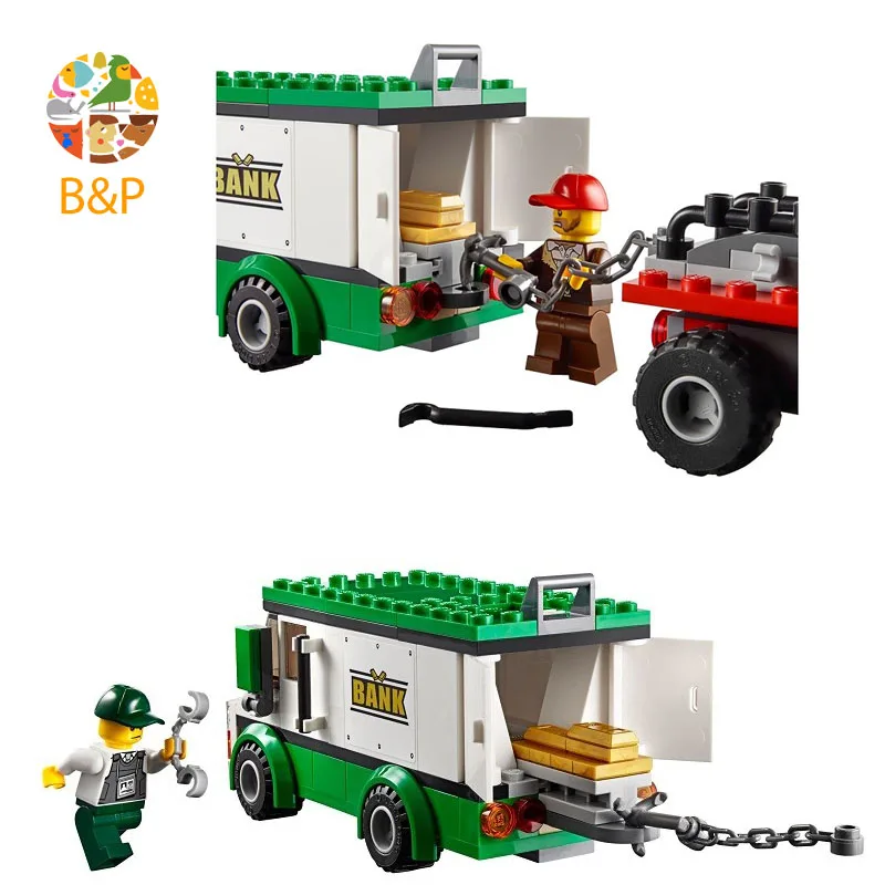 Legoing 60175 409 шт. Сити серии горная река ограбление Модель Building Block образования DIY