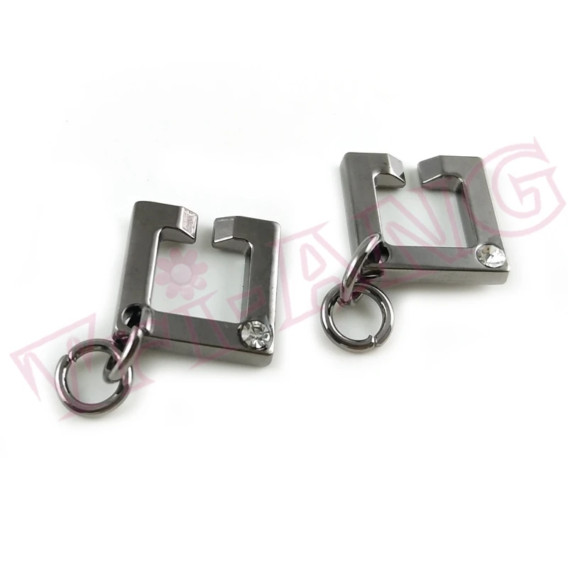 20 шт./лот модные слайдеры на молнии со стразами 5 # квадратной формы|zipper slider|zipper slider