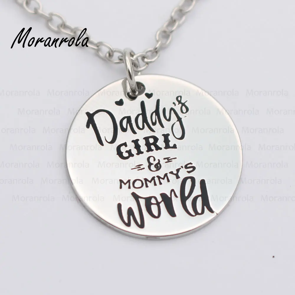 Новый Медный брелок с надписью Daddy's Girl and Mommy's World очаровательные ювелирные