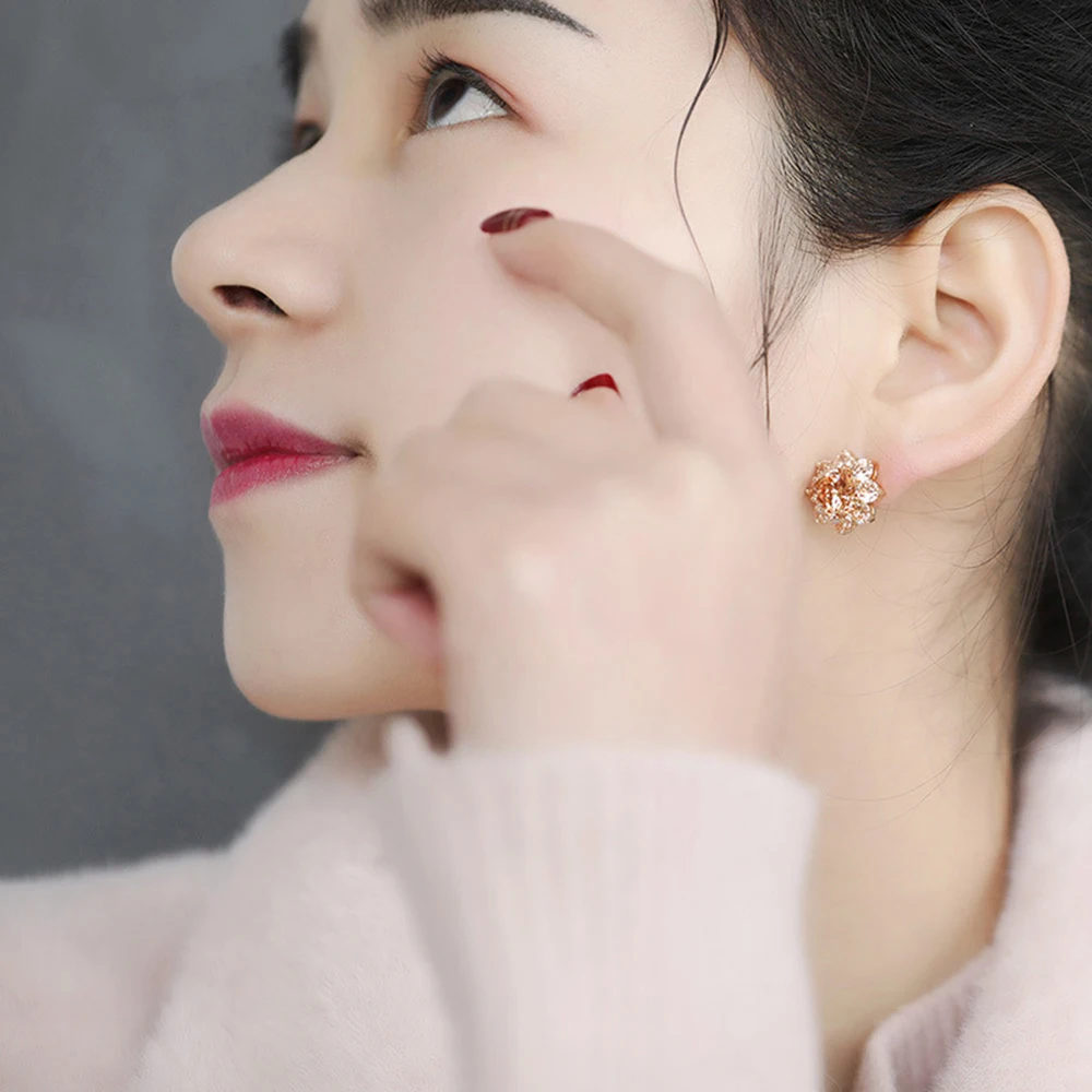 Женские Лепестковые серьги Seven Candy гвоздики с цветком модные ювелирные изделия