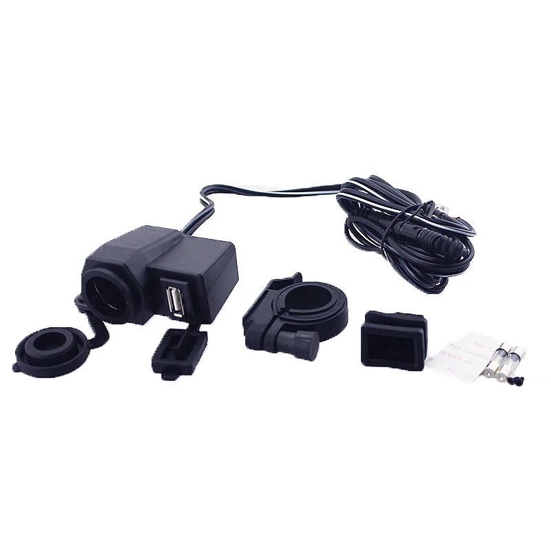 Водонепроницаемая розетка на руль мотоцикла 12 В 5 В|cigarette lighter socket usb|power motorcyclecigarette