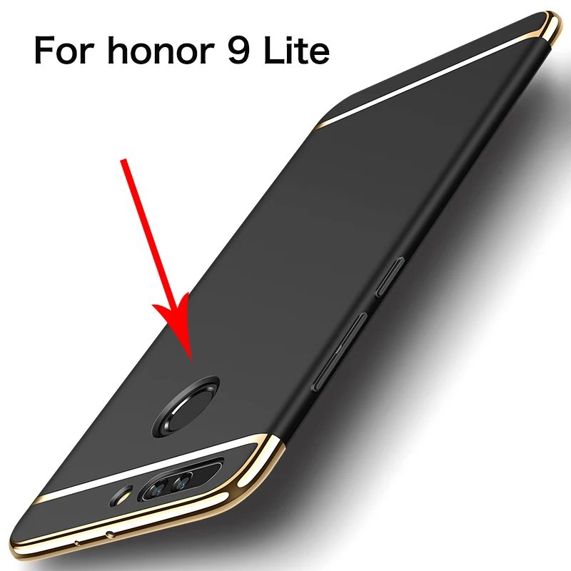 3 в 1 для Huawei honor 9 Lite Полное покрытие жесткий матовый корпус Coque на Жесткий Бампер
