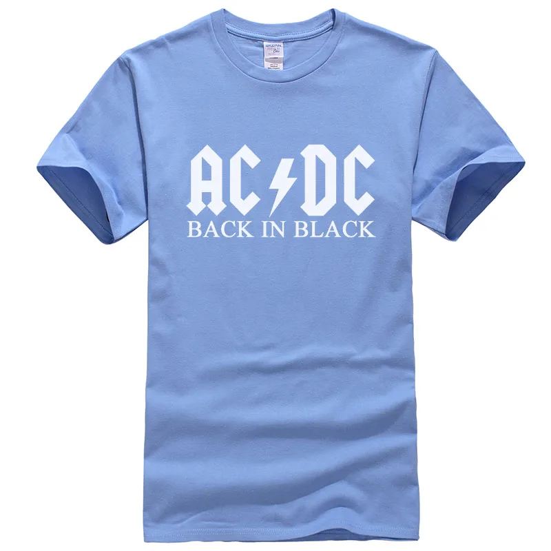 7 Стиль,, хлопок, футболки AC DC, брендовая мужская футболка, металлическая рок-группа, футболки с принтом AC/DC, XS-2XL, T394 - Цвет: 7