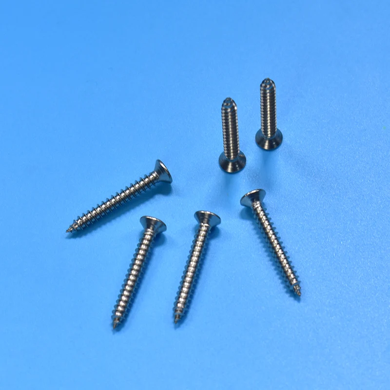 10pcs M4 Stainless steel Self-tapping screws phillips Screws counter-sunk wood screws M4*8/10/12/14/16/18/20/25/30mm size
