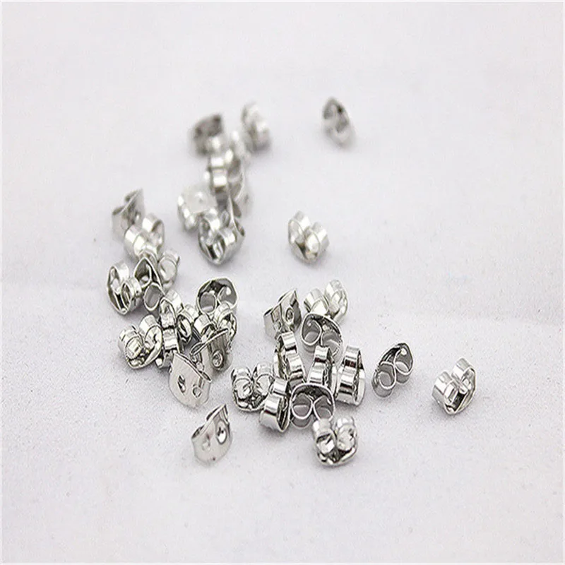 Earrings Findings Butterfly back Stopper stud Components hook pin beads DIY Parts Accessorie materials Craft making | Украшения и