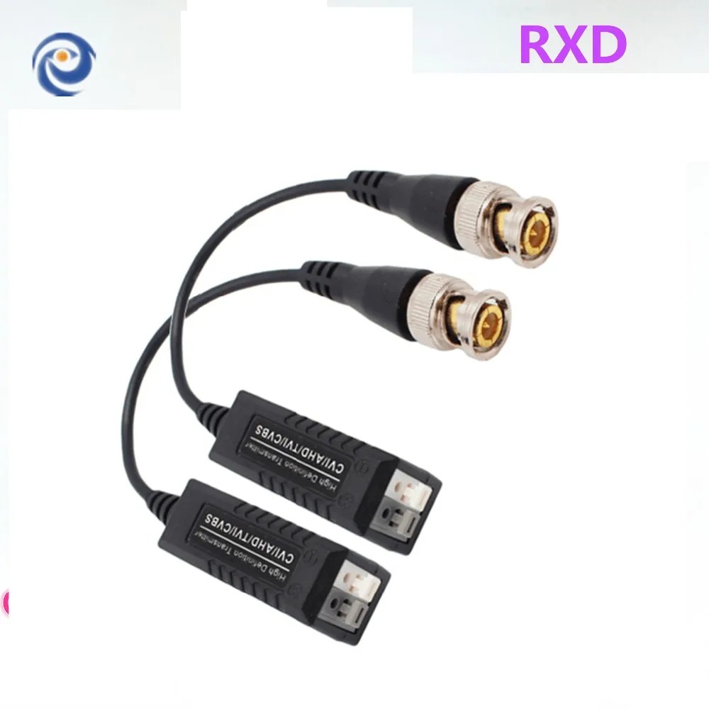 

RXD Passive CVI/AHD Video Balun 600m Video Transceiver Twisted Pair Transmitter CCTV UTP Balun with BNC Male CAT5