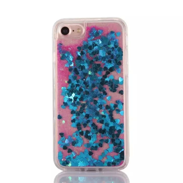 2016 Блеск Звезды Динамически Жидкостное Зыбучие Пески Жесткий Футляр Для iPhone 7/7