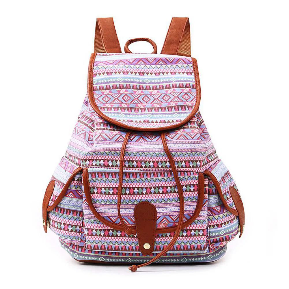 Новинка винтажная школьная сумка для женщин и девочек рюкзак в стиле бохо с