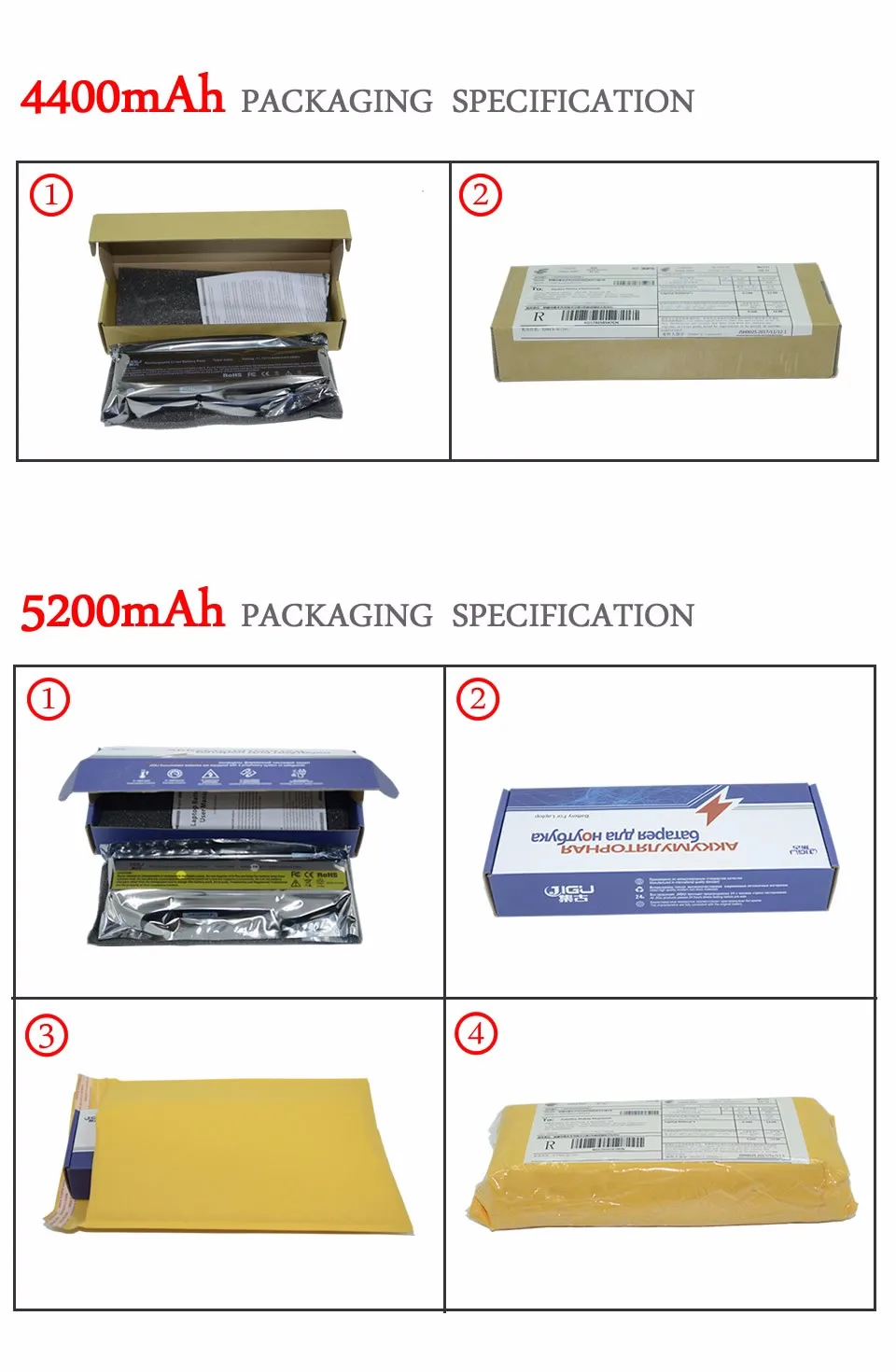 JIGU Laptop Battery L09M6Y02 L10M6F21 L09S6Y02 L09L6Y02 For Lenovo G460 G465 G470 G475 G560 G565 G570 G575 G770 Z460