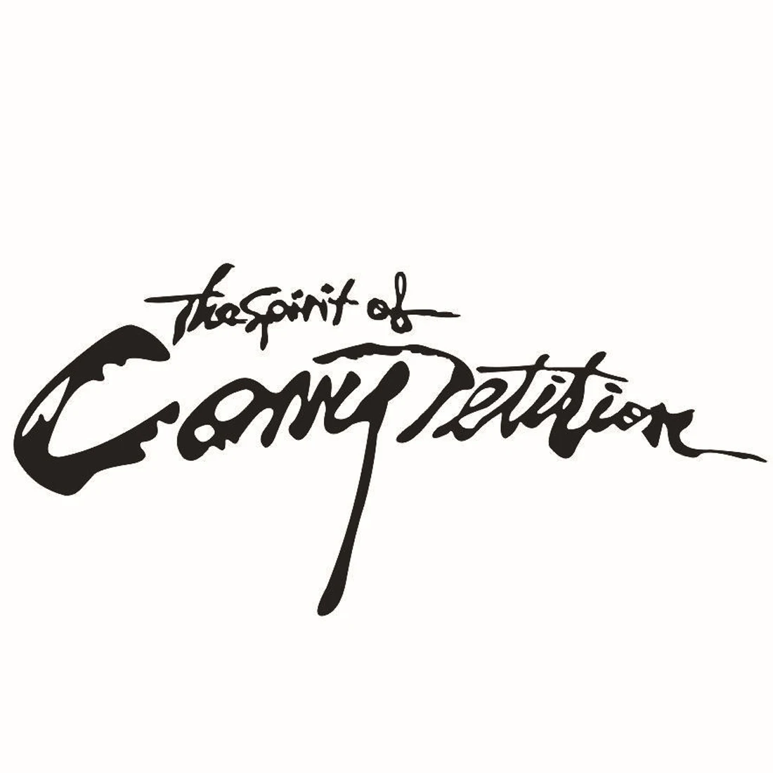 Dewtreetali 28*13 см стикер для стайлинга автомобиля Spirition of Competition виниловые наклейки на