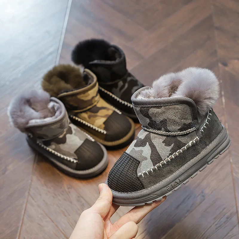 2018 новая зимняя детская обувь сапоги детские зимние для девочек и мальчиков