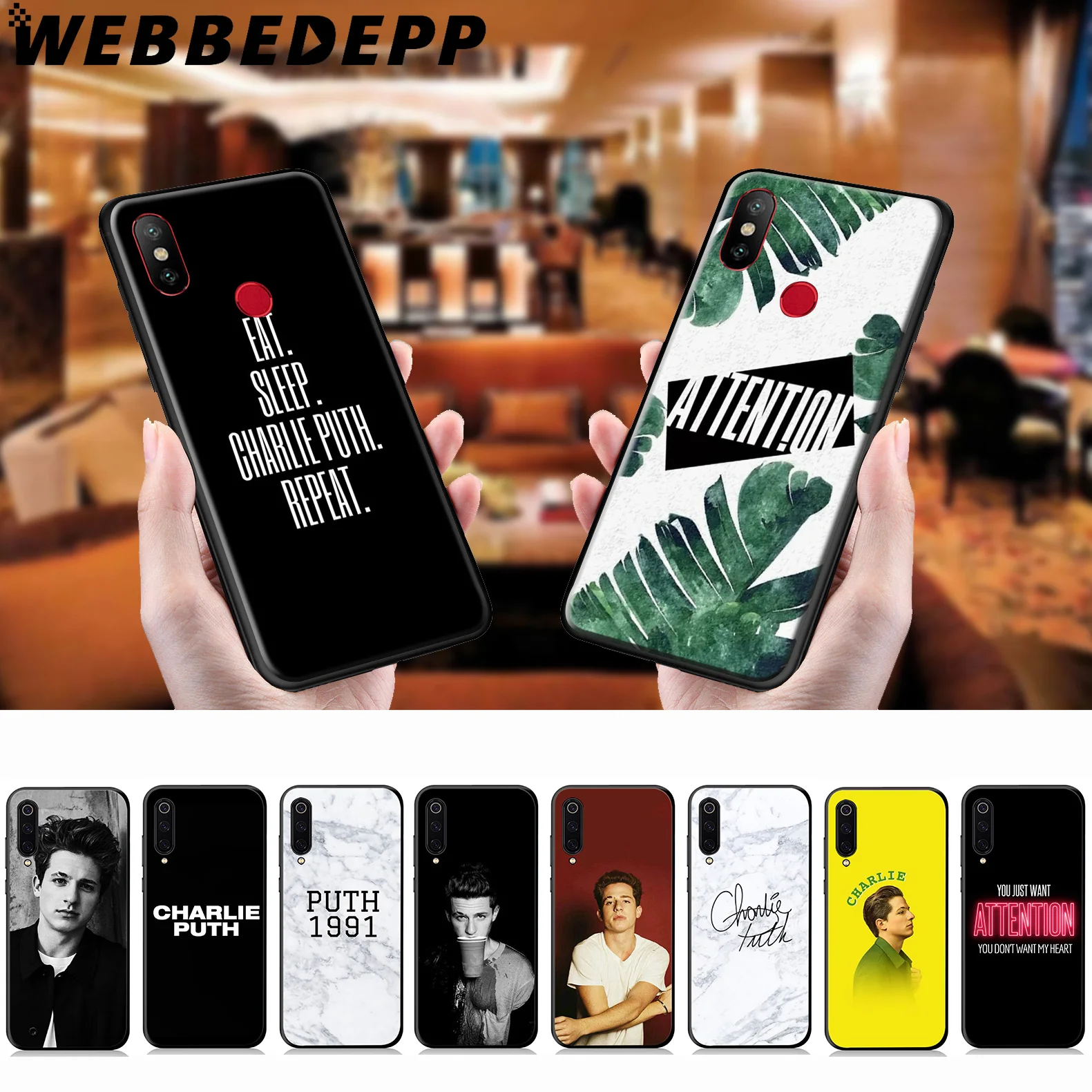 WEBBEDEPP Charlie Puth Rapper Soft Case for Xiaomi Mi 9T 9 8 SE 6 A1 A2 A3 Lite MiA1 MiA2 MiA3 F1 MAX 3 Mi8 CC9E CC9 |